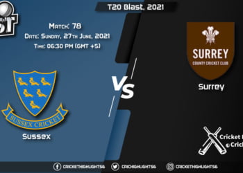 T20 Blast, 2021 Live Match 78, SUS vs SUR LIVE Streaming for free, When, Where, How to Watch