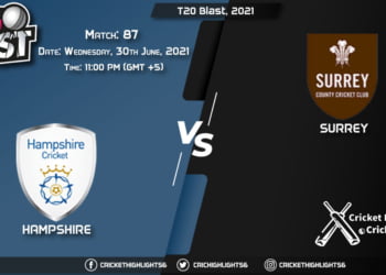 T20 Blast, 2021 Live Match 87, HAM vs SUR LIVE Streaming for free, When, Where, How to Watch