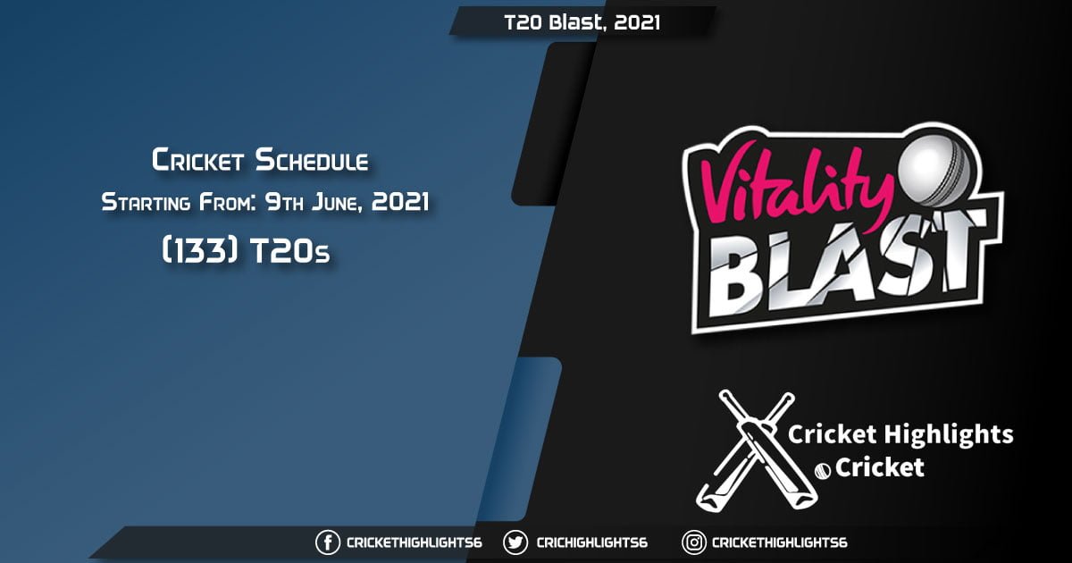 T20 Blast, 2021, Match 20 DER vs WAS, Playing 11 & Today's Match Predictions