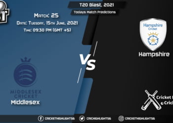 T20 Blast, 2021, Match 25 MID vs HAM, Playing 11 & Today's Match Predictions