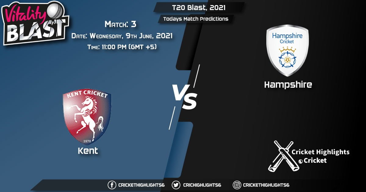 T20 Blast, 2021, Match 3 SOM vs ESS, Playing 11 & Today's Match Predictions
