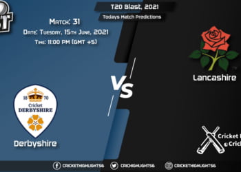 T20 Blast, 2021, Match 31 DER vs LAN, Playing 11 & Today's Match Predictions