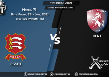 T20 Blast, 2021, Match 71 ESS vs KET, Playing 11 & Today's Match Predictions