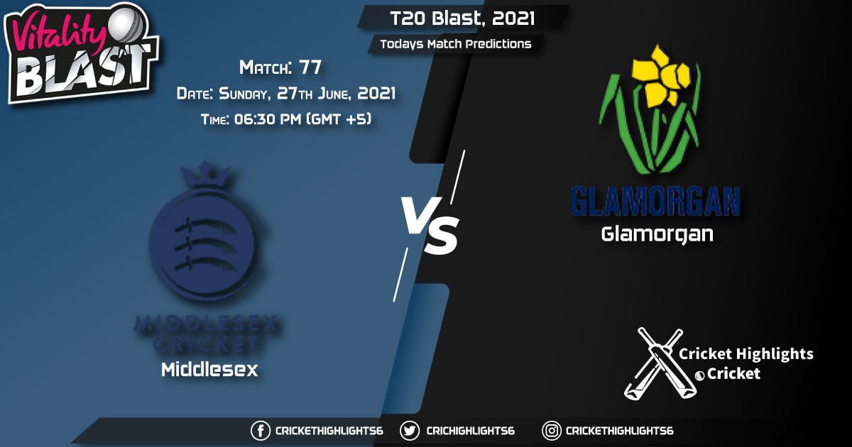 T20 Blast, 2021, Match 77 MID vs GLA, Playing 11 & Today's Match Predictions