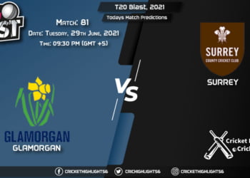T20 Blast, 2021, Match 81 GLA vs SUR, Playing 11 & Today's Match Predictions