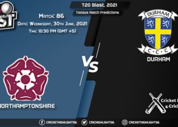 T20 Blast, 2021, Match 86 NOR vs DUR, Playing 11 & Today's Match Predictions