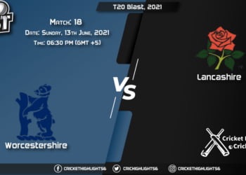WOR vs LAN, Live Scorecard, Match 18, June 13, 2021, Live Cricket Score, T20 Blast, 2021