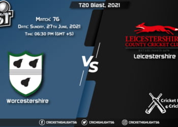 WOR vs LEI, Live Scorecard, Match 76, June 27, 2021, Live Cricket Score, T20 Blast, 2021