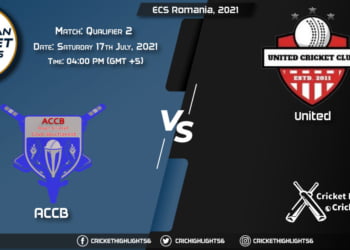 ACCB vs UNI Live Scorecard, Match Qualifier 2, July 17, 2021, Live Cricket Score, ECS Romania, 2021