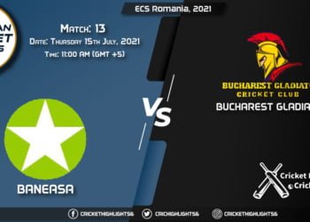 BAN vs BUG, Live Scorecard, Match 13, July 15, 2021, Live Cricket Score, ECS Romania, 2021