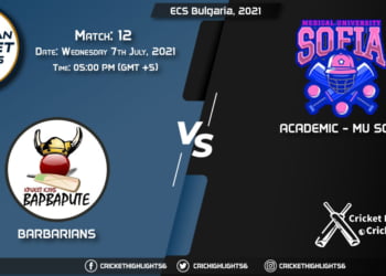 BAR vs MUS, Live Scorecard, Match 12, July 7, 2021, Live Cricket Score, ECS Bulgaria, 2021