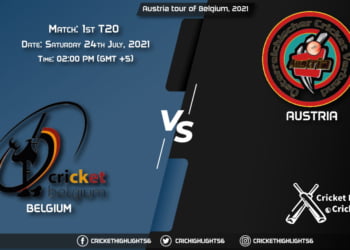 BEL vs AUT, Live Scorecard, Match 1st T20, July 24, 2021, Live Cricket Score, Austria tour of Belgium, 2021