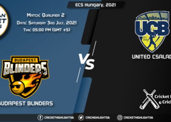 BUB vs UCB, Live Scorecard, Match Qualifier 2, July 4, 2021, Live Cricket Score, ECS Hungary, 2021