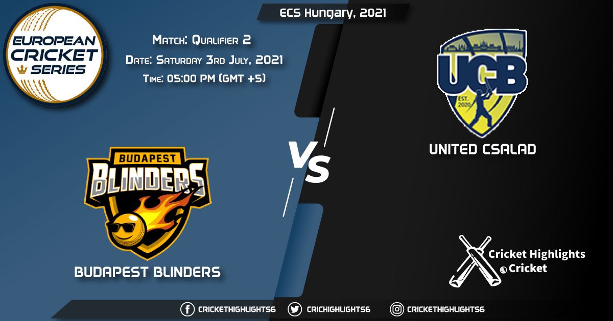 BUB vs UCB, Live Scorecard, Match Qualifier 2, July 4, 2021, Live Cricket Score, ECS Hungary, 2021