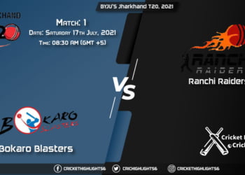 BYJU'S Jharkhand T20, 2021 Live Match 1, BOK vs RAN LIVE Streaming for free, When, Where, How to Watch