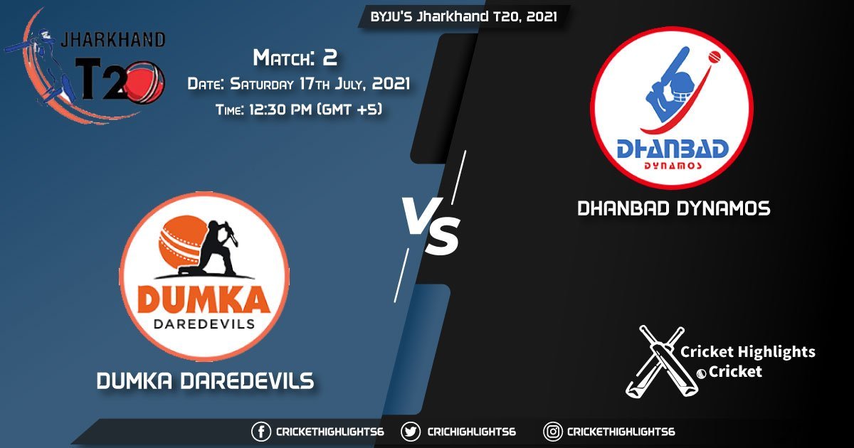 BYJU'S Jharkhand T20, 2021 Live Match 2, DUM vs DHA LIVE Streaming for free, When, Where, How to Watch