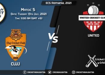 CLJ vs UNI, Live Scorecard, Match 5, July 13, 2021, Live Cricket Score, ECS Romania, 2021