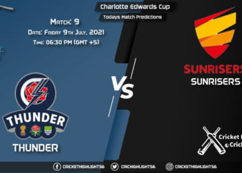 Charlotte Edwards Cup, 2021,Match 9 THU vs SUN, Playing 11 & Today's Match Predictions