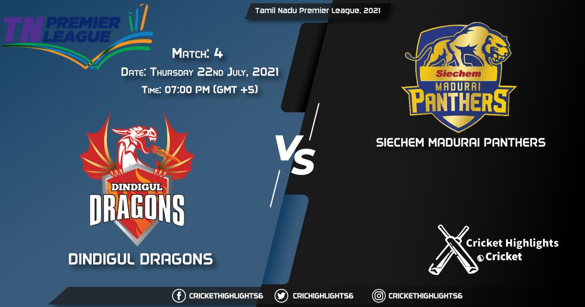DD vs SMP, Live Scorecard, Match 4, July 22, 2021, Live Cricket Score, Tamil Nadu Premier League, 2021