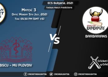 ECS Bulgaria, 2021, Match 3 PLO vs BAR, Playing 11 & Today's Match Predictions