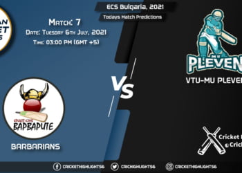 ECS Bulgaria, 2021, Match 7 BAR vs PLE, Playing 11 & Today's Match Predictions