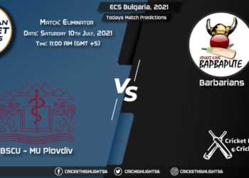 ECS Bulgaria, 2021, Match Eliminator PLO vs BAR, Playing 11 & Today's Match Predictions