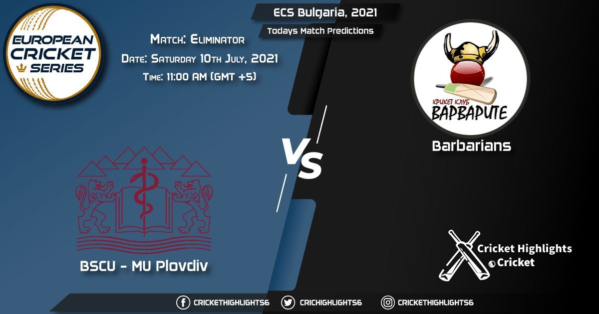 ECS Bulgaria, 2021, Match Eliminator PLO vs BAR, Playing 11 & Today's Match Predictions