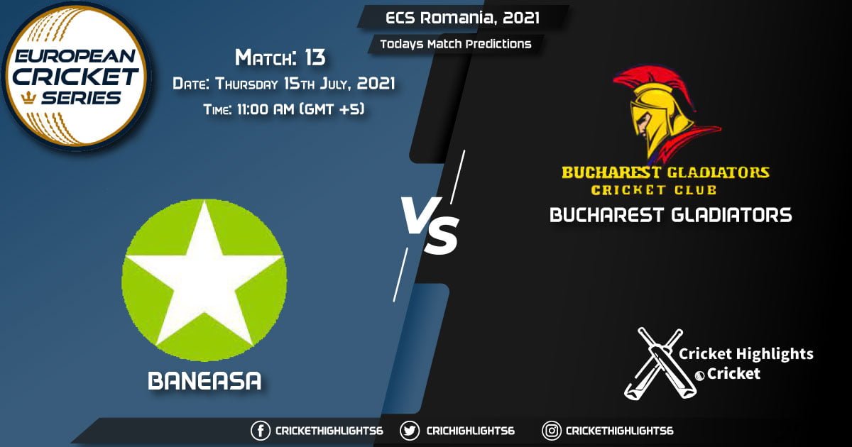 ECS Romania, 2021, Match 13 BAN vs BUG, Playing 11 & Today's Match Predictions