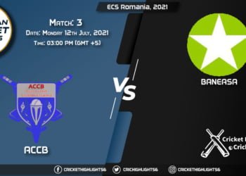 ECS Romania, 2021, Match 3 ACCB vs BAN, Playing 11 & Today's Match Predictions