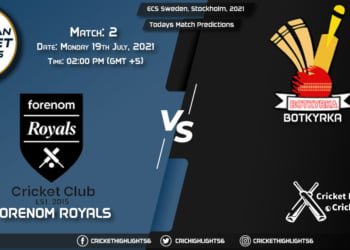 ECS Sweden, Stockholm, 2021, Match 2 FOR vs BOT, Playing 11 & Today's Match Predictions
