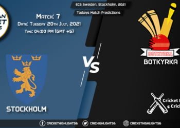 ECS Sweden, Stockholm, 2021, Match 7 STO vs BOT, Playing 11 & Today's Match Predictions