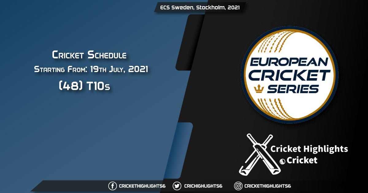 ECS Sweden, Stockholm, 2021 - Schedule, Fixture List, Match Timings, Live Score, Results, Venues, Teams and Squads