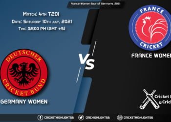 France Women tour of Germany, 2021, Live Match 4th T20I, GR-W vs FR-W, LIVE Streaming for free, When, Where, How to Watch