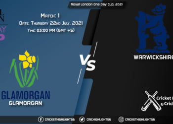 GLA vs WAR, Live Scorecard, Match 1, July 22, 2021, Live Cricket Score, Royal London One-Day Cup, 2021