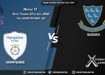 HAM vs SUS, Live Scorecard, Match 17, July 27, 2021, Live Cricket Score, Royal London One-Day Cup, 2021