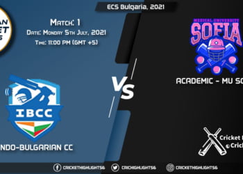 INB vs MUS, Live Scorecard, Match 1, July 5, 2021, Live Cricket Score, ECS Bulgaria, 2021