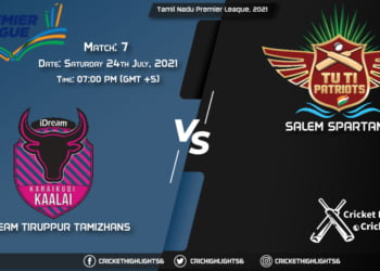ITT vs SS, Live Scorecard, Match 7, July 22, 2021, Live Cricket Score, Tamil Nadu Premier League, 2021
