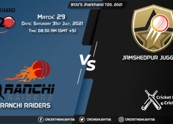 Jharkhand T20, 2021, Live Match 29, RAN vs JAM, LIVE Streaming for free, When, Where, How to Watch