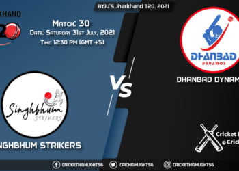 Jharkhand T20, 2021, Live Match 30, SIN vs DHA, LIVE Streaming for free, When, Where, How to Watch