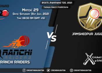 Jharkhand T20, 2021, Match 29 RAN vs JAM, Playing 11 & Today's Match Predictions