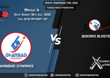 Jharkhand T20, 2021, Match 4 DHA vs BOK, Playing 11 & Today's Match Predictions