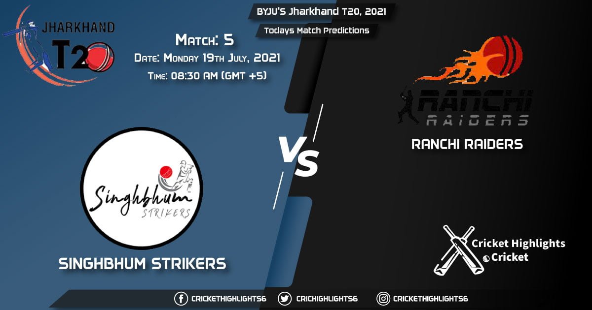 Jharkhand T20, 2021, Match 5 SIN vs RAN, Playing 11 & Today's Match Predictions
