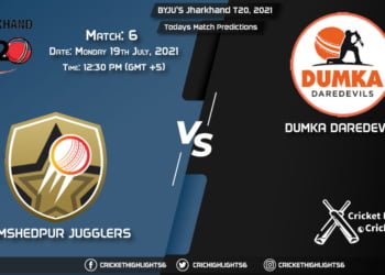 Jharkhand T20, 2021, Match 6 JAM vs DUM, Playing 11 & Today's Match Predictions