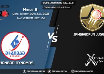 Jharkhand T20, 2021, Match 8 DHA vs JAM, Playing 11 & Today's Match Predictions