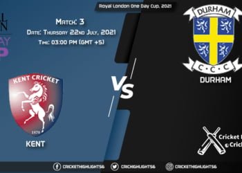 KET vs DUR, Live Scorecard, Match 3, July 22, 2021, Live Cricket Score, Royal London One-Day Cup, 2021