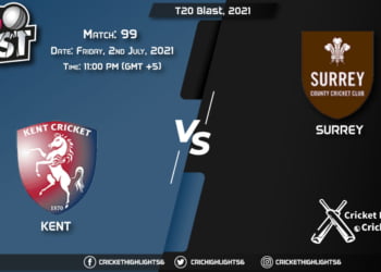 KET vs SUR, Live Scorecard, Match 99, July 2, 2021, Live Cricket Score, T20 Blast, 2021