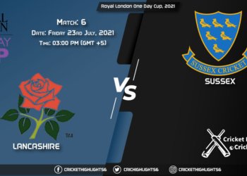 LAN vs SUS, Live Scorecard, Match 6, July 23, 2021, Live Cricket Score, Royal London One-Day Cup, 2021