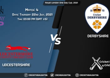 LEI vs DER, Live Scorecard, Match 4, July 22, 2021, Live Cricket Score, Royal London One-Day Cup, 2021