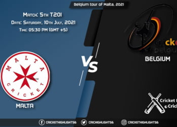 MAL vs BEL, Live Scorecard, Match 5th T20I, July 10, 2021, Live Cricket Score, Belgium tour of Malta, 2021