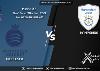 MID vs HAM, Live Scorecard, Match 27, July 30, 2021, Live Cricket Score, Royal London One-Day Cup, 2021
